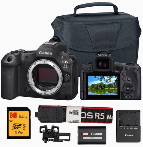 حزمة كاميرا Canon EOS R5 Mark II بدون مرآة | بطاقة الذاكرة، حقيبة in Saudi Arabia