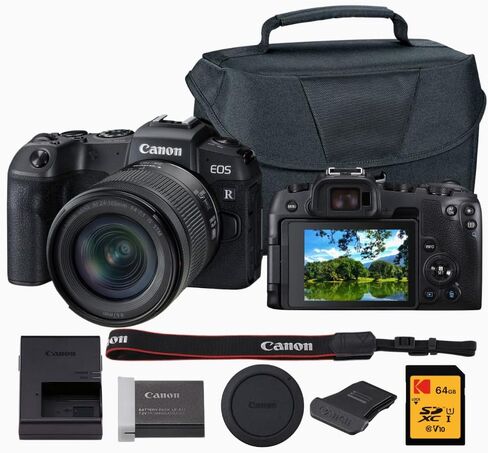 حزمة كاميرا Canon EOS RP بدون مرآة | عدسة 24-105 ملم f 4-7.1 in Saudi Arabia