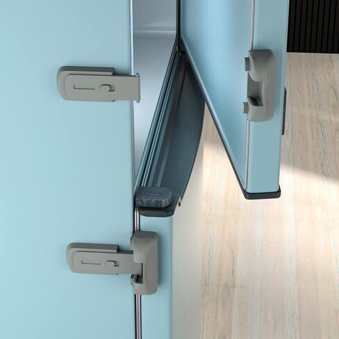 Child Proof Refrigerator Fridge Freezer Door Lock for Kids and Aging Seals | Keep Door Closed, Easy to Install, No Unsightly Straps, 2 Pack in Saudi Arabia
