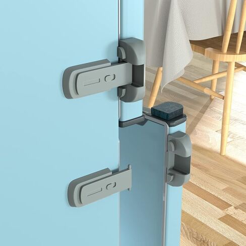 Child Proof Refrigerator Fridge Freezer Door Lock for Kids and Aging Seals | Keep Door Closed, Easy to Install, No Unsightly Straps, 2 Pack in Saudi Arabia