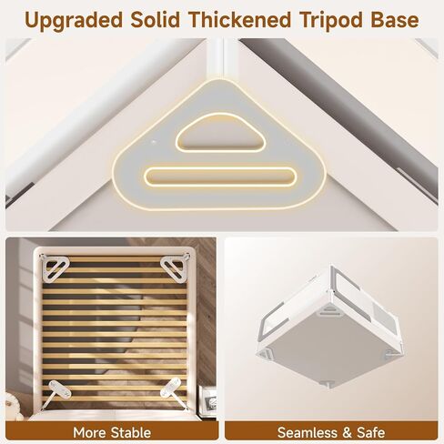 3-Sided Bed Rails for Queen Size Bed, 28'' Extra Tall Baby Guard Bed Rail | Adjustable 2–13" Mattress Fit, No-Drill, Foldable, Safety Child-lock Thickened Bed Railing for Toddler Kids Adult Co-Sleeping in Saudi Arabia