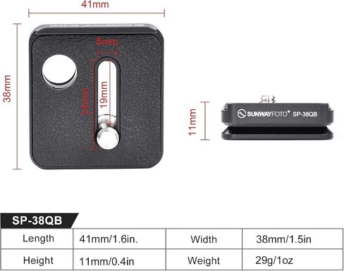 SUNWAY SP-38QB Arca Swiss Quick Release Plate Camera QR Plate in Saudi Arabia