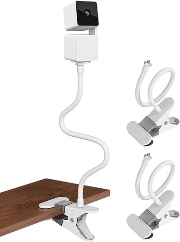 Flexible Clamp Mount for Wyze Cam Pan V3 Indoor/Outdoor Camera - 2 Pack | Cam Pan V2, Cam V4/V3/V2, Cam Outdoor, Gooseneck Monitor Mounting Bracket for Baby, No Tools or Wall Damage in Saudi Arabia