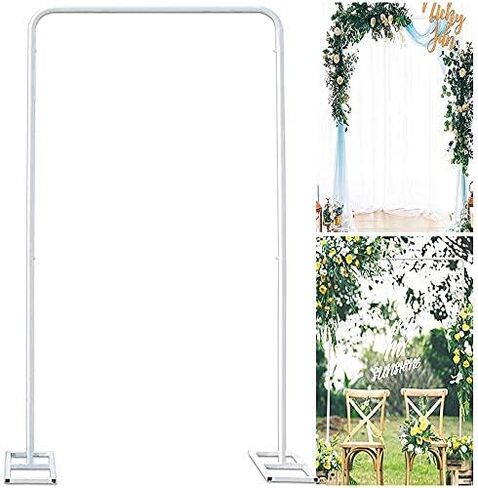 Wedding Backdrop Stand Metal Rectangular Frame for Ceremony Party Decorations Easy Assembly 230x60x230cm in Saudi Arabia