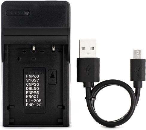 Norifon LI-20B USB Charger for Olympus AZ-1, AZ-2, AZ-2 Zoom | Compaitible with Olympus Ferrari Digital Model 2004 Camera in Saudi Arabia