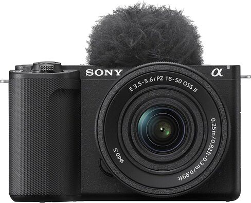 كاميرا Sony ZV-E10 II APS-C Vlog (أسود) + عدسة تكبير قوية مقاس 16-50 مم II ونظام ميكروفون لاسلكي صغير DJI Mic للكاميرا والهواتف الذكية | 26 ميجابكسل، 4K 60 بكسل، التركيز البؤري التلقائي بالعين في الوقت الحقيقي | الحزمة: بطاقة 128 جيجابايت + كوريل in Saudi Arabia
