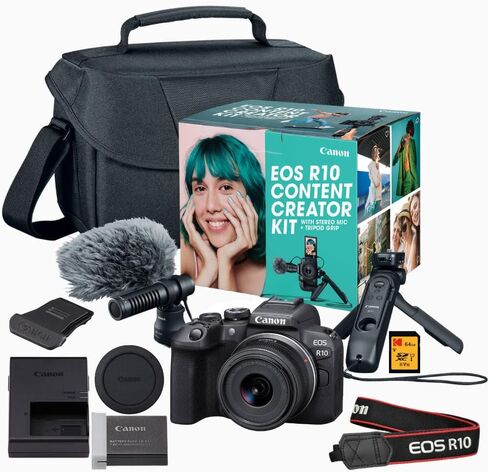 Canon EOS R10 Mirrorless Camera Bundle in Saudi Arabia