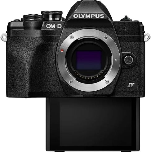 OM Systems Olympus OM-D E-M10 Mark IV 20MP Digital Camera Body Black V207130BU000 Bundle with Deco Photo Camera Bag, Lexar Blue Series 64GB SDXC Memory Card and Corel Photo Video Suite PaintShop Pro in Kuwait
