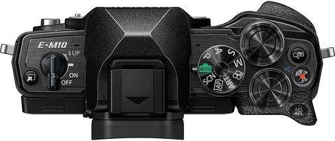 OM Systems Olympus OM-D E-M10 Mark IV 20MP Digital Camera Body Black V207130BU000 Bundle with Deco Photo Camera Bag, Lexar Blue Series 64GB SDXC Memory Card and Corel Photo Video Suite PaintShop Pro in Kuwait