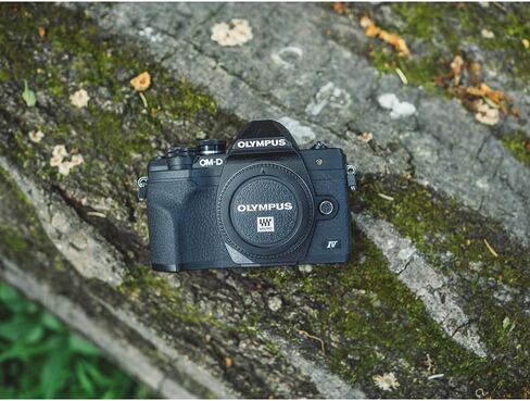 OM Systems Olympus OM-D E-M10 Mark IV 20MP Digital Camera Body Black V207130BU000 Bundle with Deco Photo Camera Bag, Lexar Blue Series 64GB SDXC Memory Card and Corel Photo Video Suite PaintShop Pro in Kuwait