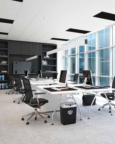 2 Pack Fluorescent Light Cover for Ceiling Lights, Black Magnetic Classroom Light Filters 4x2 Feet, Pure Black Decorative Ceiling Light Covers for Office in Saudi Arabia