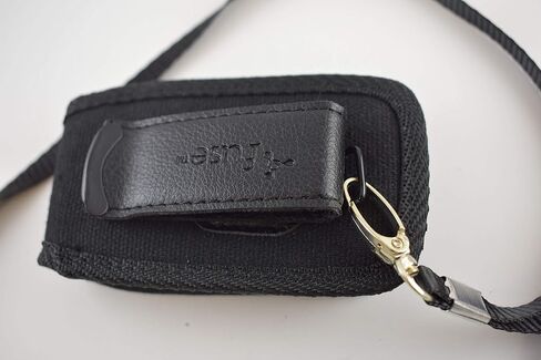Around the Neck Hanging Open Top Padded Black Case with Safety Lanyard fits GreatCall Lively Flip Phone in Saudi Arabia