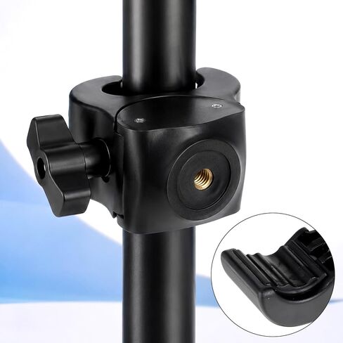 Camera Clamp Mount with 1/4 Threded Connector, Monitor Camera Clamp Mount Clip Holder Light Flash Holder Webcam Stand for Cameras Tripod Pole Pography Phone Video Live Stream in Saudi Arabia