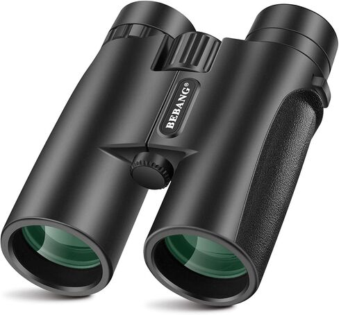 BEBANG Binoculars for Adults 10x42 High-Powered: Waterproof for Birding | BAK4 prisms and FMC optics, compact lightweight design for eyeglass wearers, cruises, sports, travel and wildlife viewing in Saudi Arabia