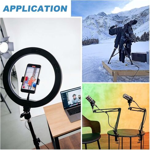 Metal Tripod Extender Tube (19.7" L 1/4"-20 Female to Male Threads) - Universal & Lightweight, Aluminum Alloy Tripods Mount Extended Rod Lamp Holder for DSLR/Action Cameras in Saudi Arabia