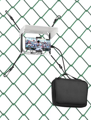 Selens Cell Phone Fence Mount with Shade for Gamechanger | for iPhone,Mevo Camera,Phones and Gopro.Mounting Kit to a Chain Link Fence for Recording Baseball,Softball and Tennis Games in Saudi Arabia