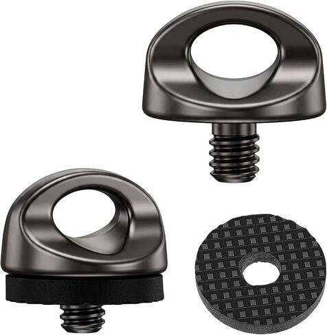 2Pcs 1/4 Camera Screw- Quick Install Metal Tripod Screw, 5 mm Thread Length | D-Ring Camera Screw Adapters for Tripod Mount, Quick Release Plate, Wrist Strap Tripod, DSLR, JIS B 7103 1/4"-20 UNC Thread in Saudi Arabia