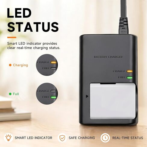 LC-E12 LC-E12E Battery Charger Replacement Compatible with Canon LP-E12 Battery, EOS M50, M50 Mark II, M100, M200, EOS 100D, M2, M, Rebel SL1, PowerShot SX70 HS, Kiss M, Kiss X7 Cameras in Saudi Arabia