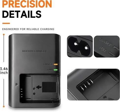 LC-E12 LC-E12E Battery Charger Replacement Compatible with Canon LP-E12 Battery, EOS M50, M50 Mark II, M100, M200, EOS 100D, M2, M, Rebel SL1, PowerShot SX70 HS, Kiss M, Kiss X7 Cameras in Saudi Arabia