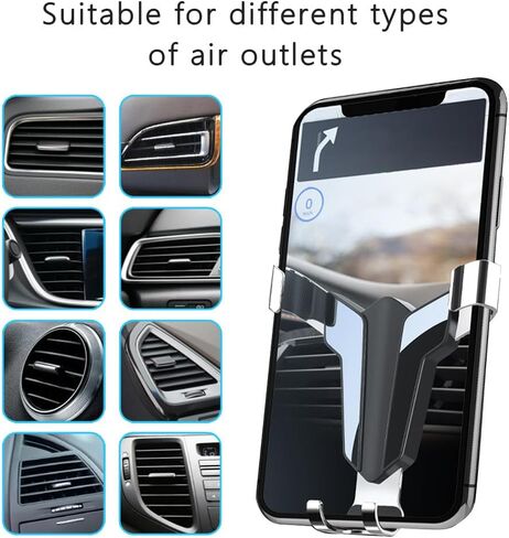 Car Phone Holder for Skoda Octavia 2008-2025, 360° Adjustable Safe Strongest Auto Clamping Secure Air Vent Car Phone Holder Anti-Shake in Kuwait