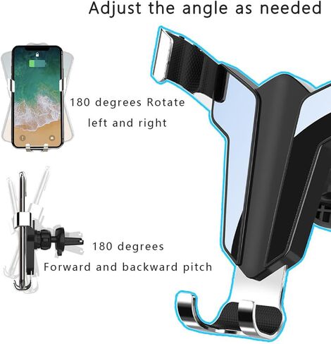 Car Phone Holder for Volvo S90 2016-2025 2026+, 360° Adjustable Safe Strongest Auto Clamping Secure Air Vent Car Phone Holder Anti-Shake in Kuwait