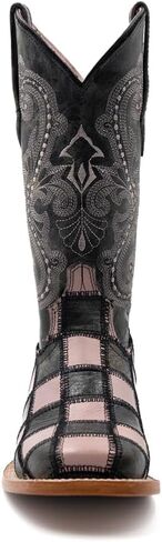 Ferrini Women's Women'S Patchwork Western Boot Broad Square Toe - 81393200 7 1/2 M US in Saudi Arabia