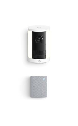 Ring Spotlight Cam, Battery (newest model), White with Chime (3rd Gen) in Saudi Arabia