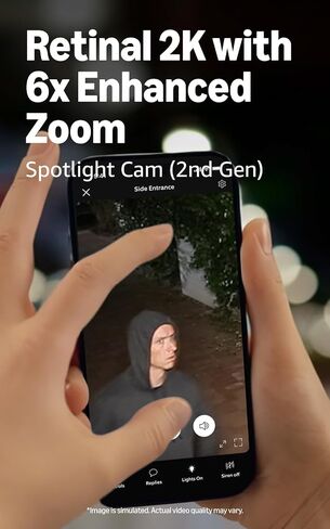 Ring Spotlight Cam, Battery (newest model), White with Chime (3rd Gen) in Saudi Arabia