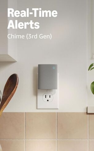Ring Spotlight Cam, Battery (newest model), White with Chime (3rd Gen) in Saudi Arabia