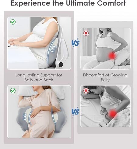 Memory Foam Pregnancy Pillows for Sleeping, Side Sleeper Maternity Pillow Support for Back Belly HIPS, Adjustable Wedge Pillow for Pregnant Women, Side Sleeping Pregnant Pillows with Pillowcase in Saudi Arabia