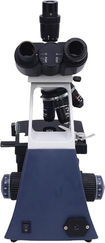 Brilluxa Trinocular Microscope, 40X-1600X Compound Microscope and Laboratory Optical Scope with LED Light, Adjustable Aluminum Alloy Stand, DC 5V 1A for Lab Sample Viewing in Kuwait