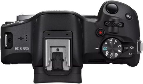 Canon EOS R50 Mirrorless Camera Bundle (Black) | Cropping Guide Firmware in Saudi Arabia