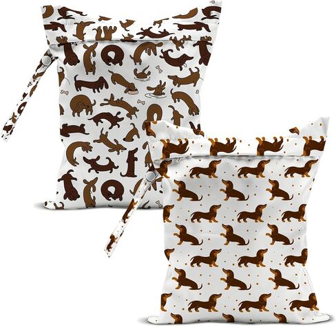2 Pcs Funny Japanese Cat Wet Bags Birthday Beach Gift Reusable Zipper Pouch | Cute Cat Gifts Waterproof Wet Dry Bag for Swimsuit, Diapers, Pool, Beach, Travel, Dirty Yoga Gym Clothes, Toiletries in Saudi Arabia