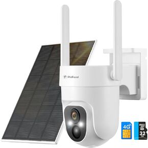 4G LTE Cellular Security Camera Wireless Outdoor, No WiFi Needed | 2K Color Night Vision, 360° View Pan/Tilt, 2 Way Talk, PIR Motion Sensor, Built-in SIM Card (Support Verizon/AT&T/T-Mobile) in Saudi Arabia