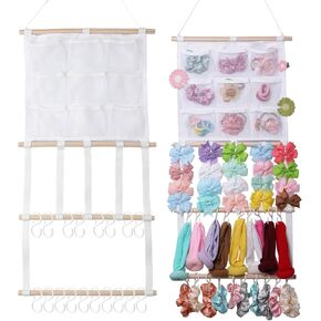 YOcity Headband Holder Hair Bows Organizer for Baby Girls | Large Capacity Bow Holder Hair Accessories Wall Hanging Organizer for Toddler Baby Girl Nursery Room Decor in Saudi Arabia