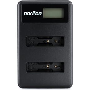 Norifon LI-50B Dual Channel LCD USB Charger for Olympus D-750, SH-21 | Compatible with Olympus SP-800UZ, SP-810UZ, SP-815UZ, Stylus 1010, 1030SW, SZ-12, SZ-14, Tough TG-2, VR-340, VR-350 Cameras in Kuwait