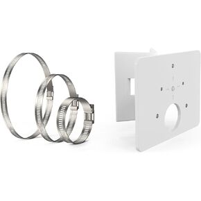 Pole Mount for eufyCam S4, PoE Bullet-PTZ Cam S4 and PoE Cam E40 | Mounting on round or square poles 1.5–12 inches in diameter, no-drill bracket for quick and flexible installation in Saudi Arabia