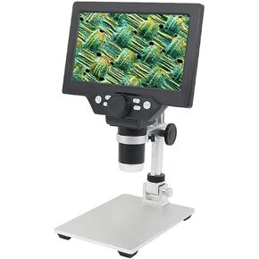 Microscope 7" LCD Digital Microscope 1200X Portable Video Microscope 12MP for Soldering Electronic PCB Inspection Continuous Zoom, AC Without Battery in Saudi Arabia