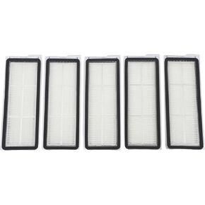 For Roborock Replacement Filter Kit, For QV 35A, QV 35S, Qrevo S5V, Saros 10/10R, Qrevo S/Pro/Master/Plus/Curv/Edge/Slim, S8 MaxV for Ultra, S8 Max for Ultra Robot Vacuum, White, 5-Pack in Saudi Arabia