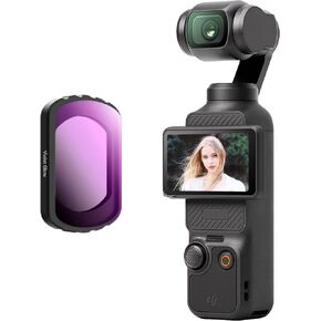 Walking Way 0.72x 112° Magnetic Wide Angle Lens for DJI Osmo Pocket 3/4 & Xtra Muse/2, Beauty Filter with Soft Skin Natural Brightening Effect, Multi-Coated/Optical Glass/Aluminum Frame, for Portraits in Saudi Arabia