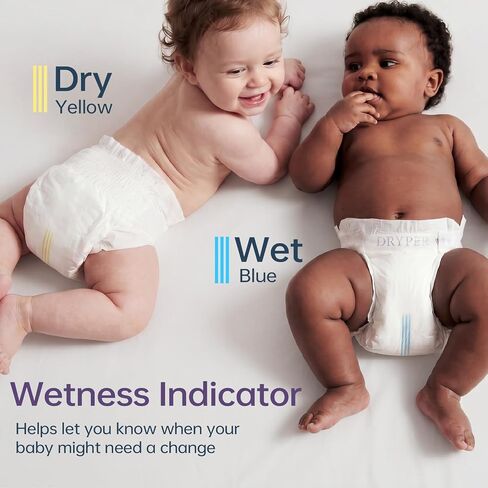 Small Pack Baby Diapers, DRYPER Diaper Size 2 (9-18 lbs), 27 Nappies, Hypoallergenic Disposable Diaper, Oeko-TEX Standard 100, Ultra-Soft & Thin, with Wetness Indicator in Saudi Arabia