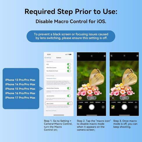 APEXEL 10X Tele-Macro Pro Dual Lens 2-in-1 Compatible with iPhone 15 Promax in Saudi Arabia
