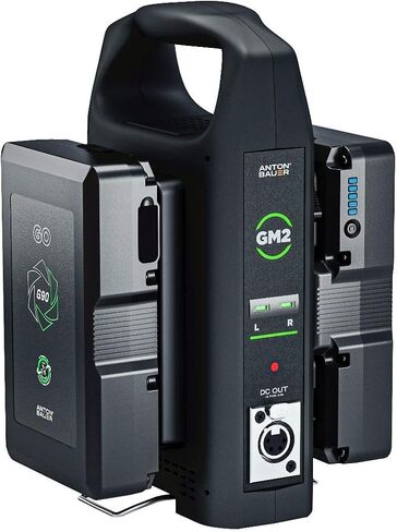 Anton/Bauer GM2 Dual Charger Gold Mount, Camera Charger, Battery Charger, Power Two Devices, Multi Power Plug in Saudi Arabia