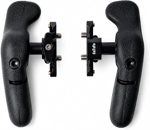 NATO Side Handle Kit with NATO Rail, 360° Adjustable Camera Cage Handle, Ergonomic Left & Right Hand Grip for DSLR Camera Cages, Mirrorless Cameras, Smartphone Video Rigs & Filmmaking in Saudi Arabia