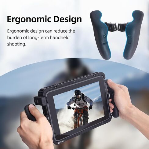 NATO Side Handle Kit with NATO Rail, 360° Adjustable Camera Cage Handle, Ergonomic Left & Right Hand Grip for DSLR Camera Cages, Mirrorless Cameras, Smartphone Video Rigs & Filmmaking in Saudi Arabia