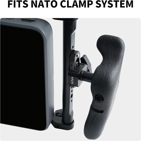 NATO Side Handle Kit with NATO Rail, 360° Adjustable Camera Cage Handle, Ergonomic Left & Right Hand Grip for DSLR Camera Cages, Mirrorless Cameras, Smartphone Video Rigs & Filmmaking in Saudi Arabia
