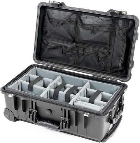 Red Rock 50T Black Carry-On Photographers Case | Padded Dividers, Mesh Lid Organizer in Saudi Arabia