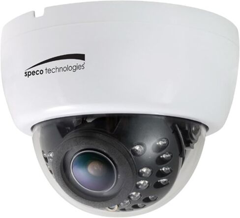 Speco Technologies HLED33DTW 2 MP HD-TVI Indoor IR Dome Camera, 2.8-12mm Lens, White Housing. in Saudi Arabia