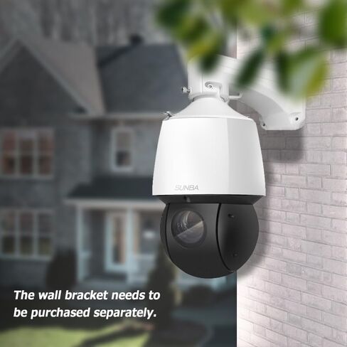 SUNBA Auto Tracking PTZ Camera PoE+ Outdoor, 4MP 25X Optical Zoom Smart Security Dome, RTMP for YouTube Live Streaming, Two-Way Audio and Long Range Infrared Night Vision (P525, Performance Series) in Kuwait