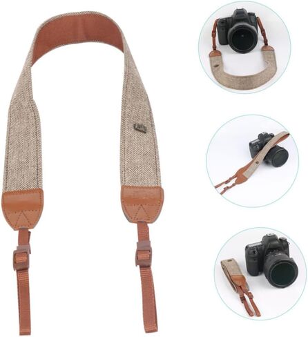 Veemoon حزام رقبة كاميرا Dslr قابل للتعديل وحزام كتف للمصورين، حزام كتف كاميرا متوافق عالمي للسفر والتصوير في الهواء الطلق in Kuwait